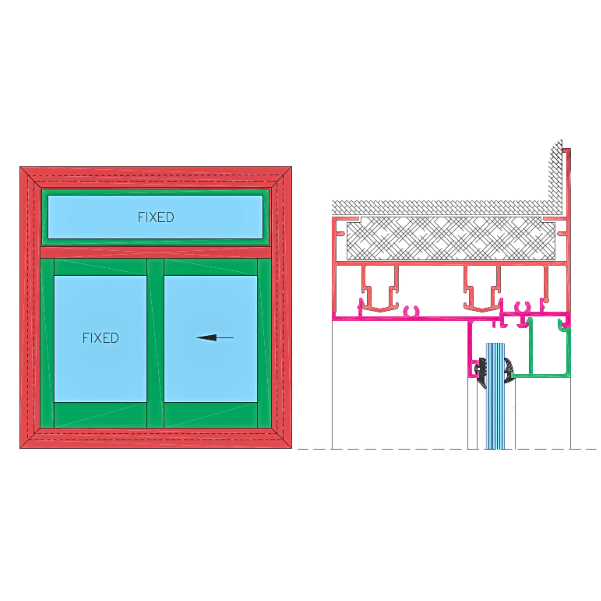 105 mm & 125 mm Sliding Window & Door System