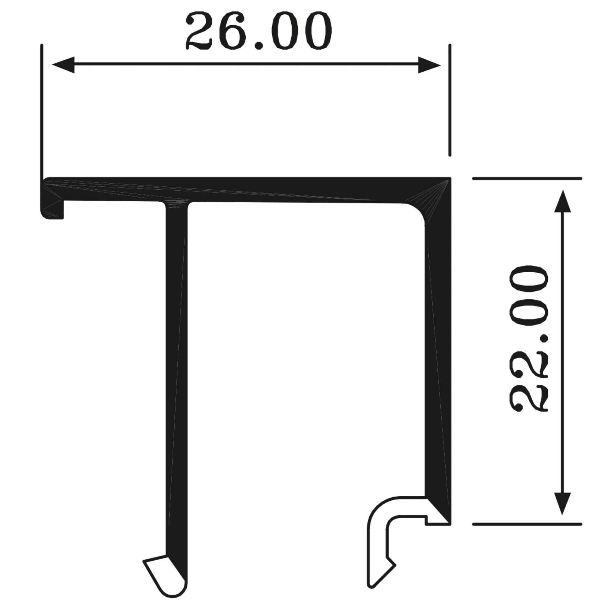 Gulf Hinged Thermal Break 60 mm