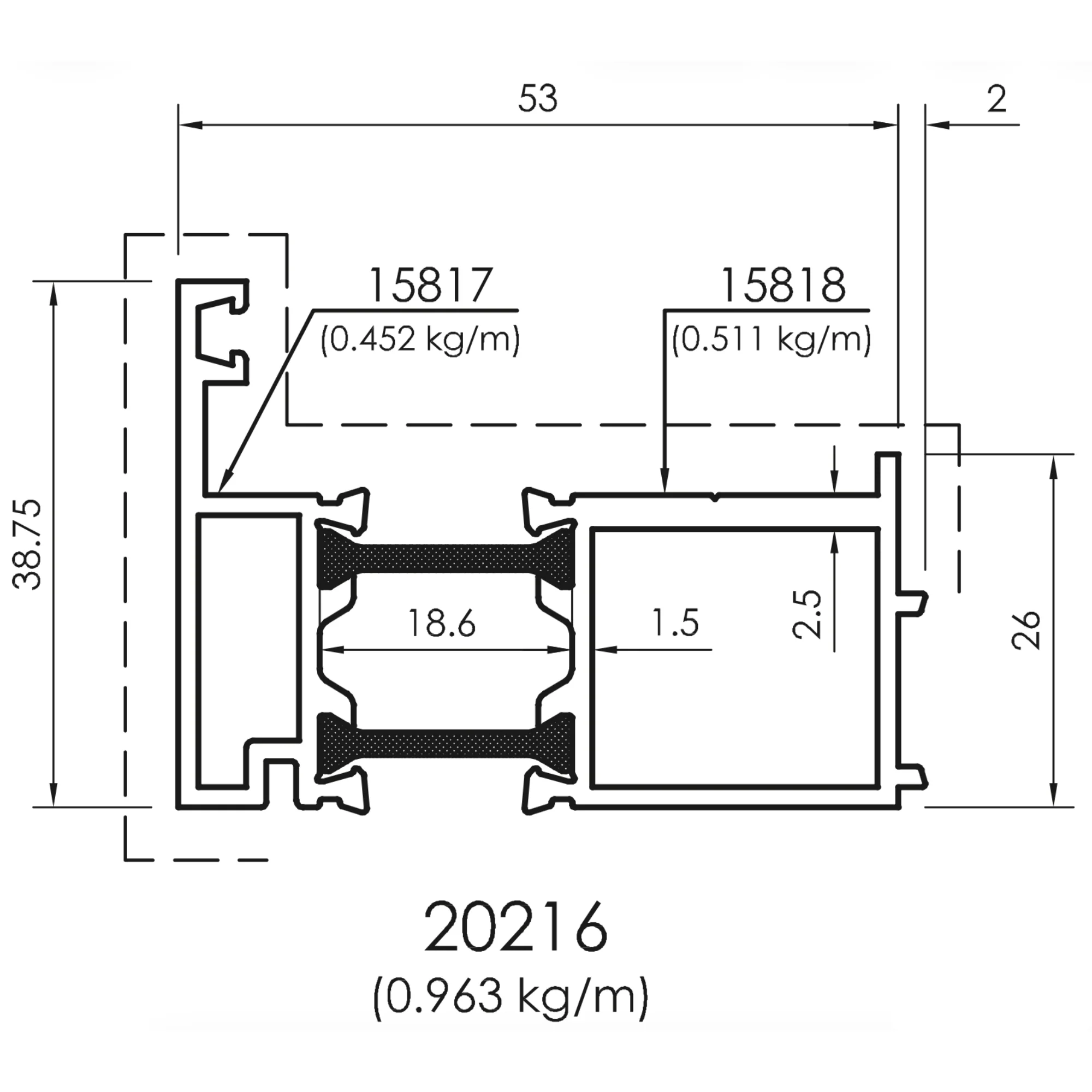 Assembly 20216 + 15817 + 15818