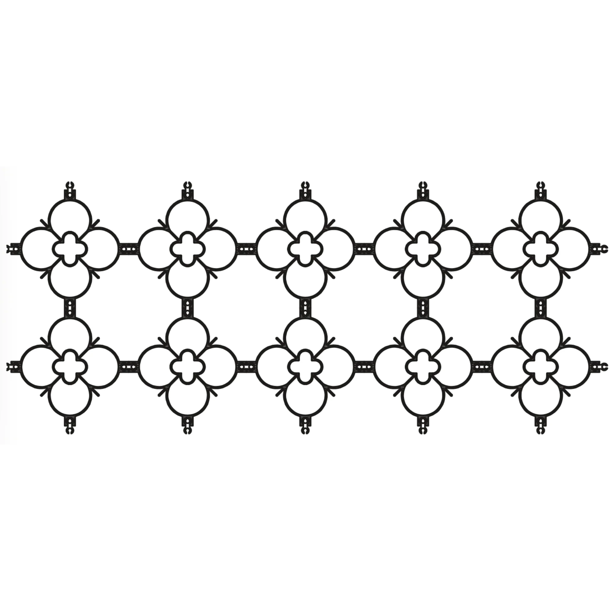 Decorative Claustra Panel 3 Combined
